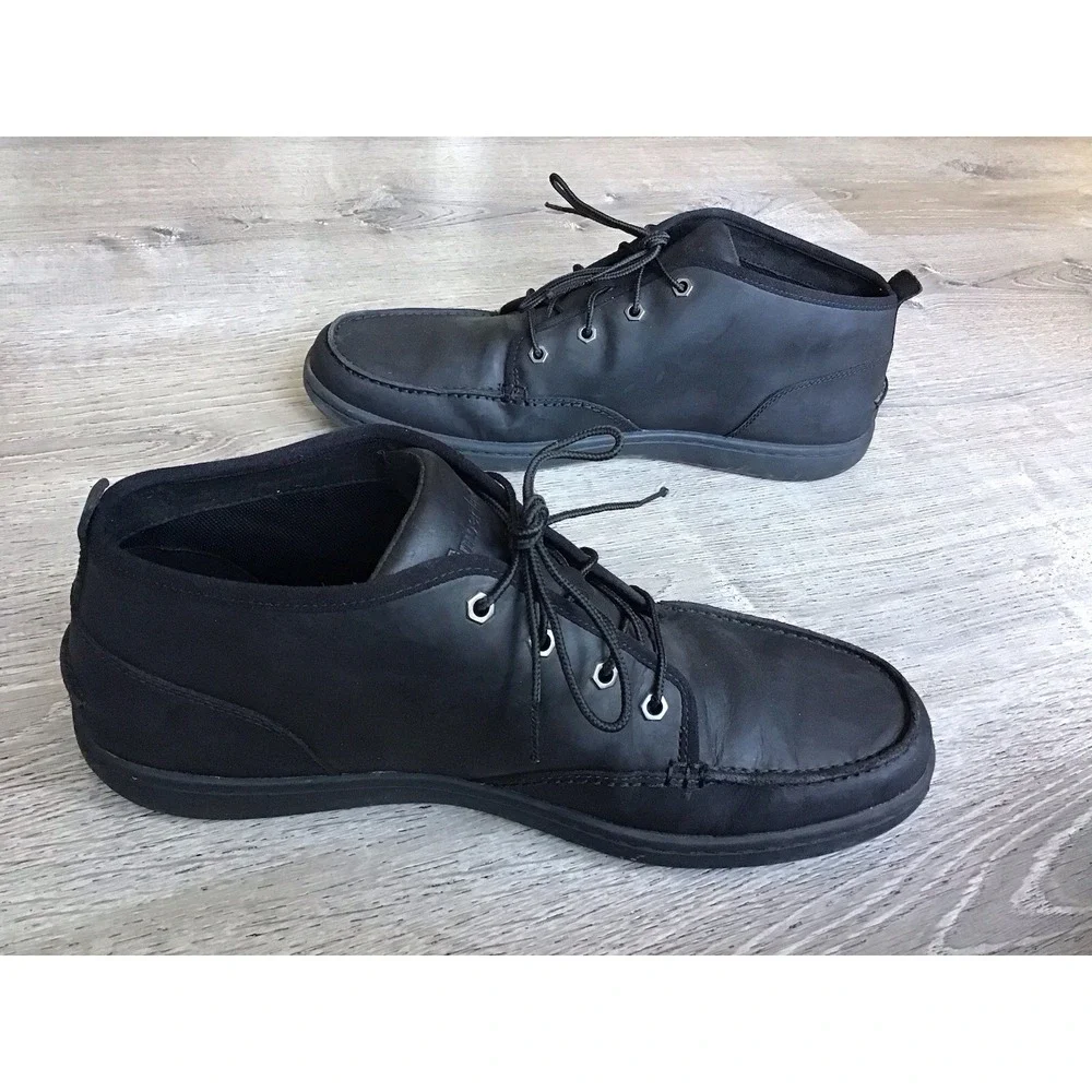 Timberland Shoes Newmarket Chukka Black Boots Size 13 Mid Boots A13L5